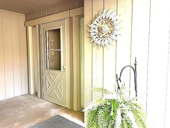 Covered entry from garage