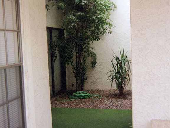 Entry way, front door to the left.