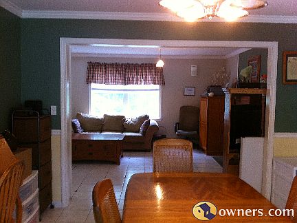 view of dining room into living room