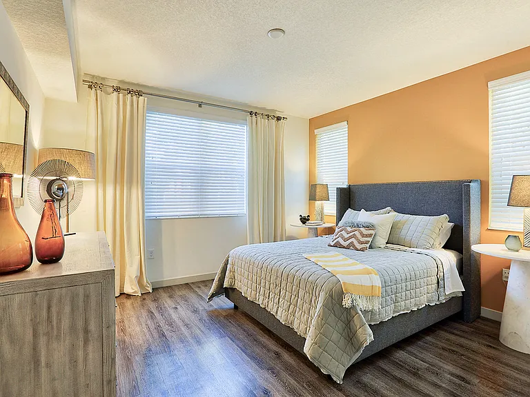 Bedrooms feature Large Walk-In Closets.