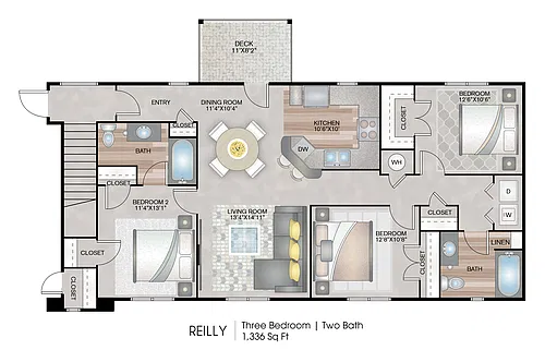 Floor plan Reilly with Garage