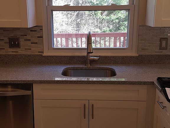 Kitchen, view to backyard