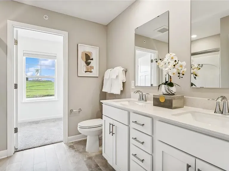 virtually staged primary bath