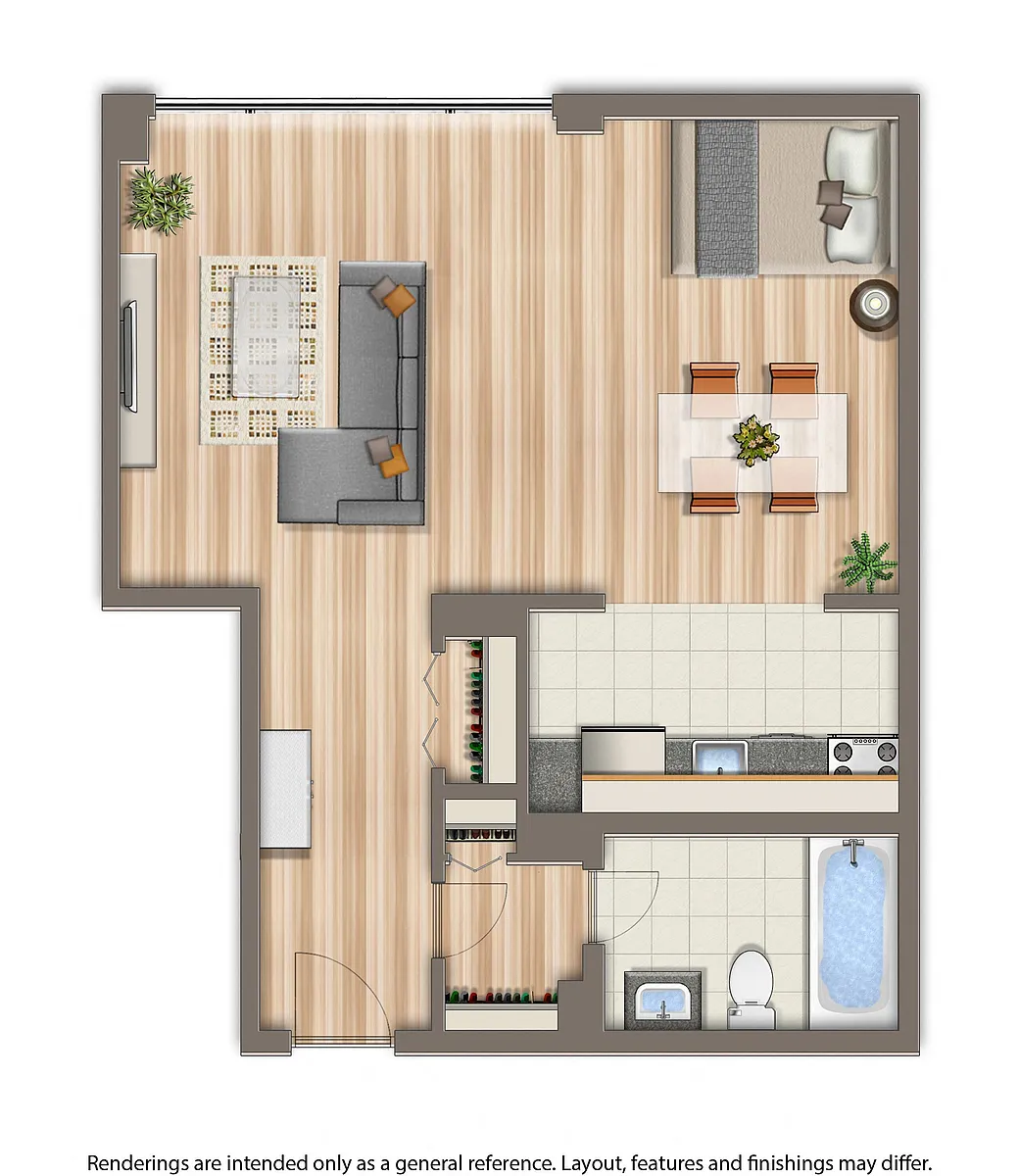 Floor plan Studio B