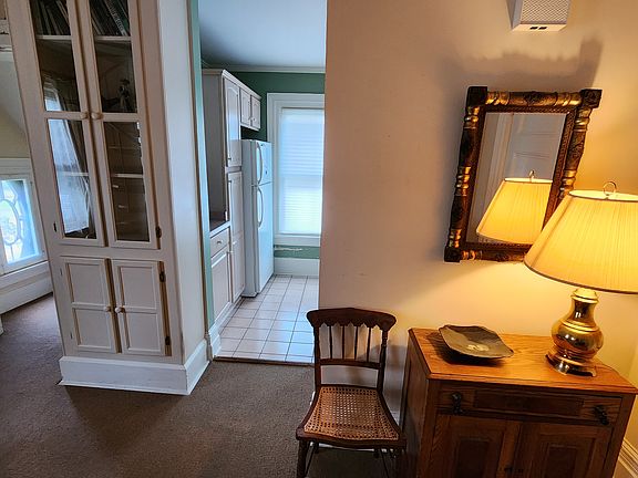 View into kitchen from living room