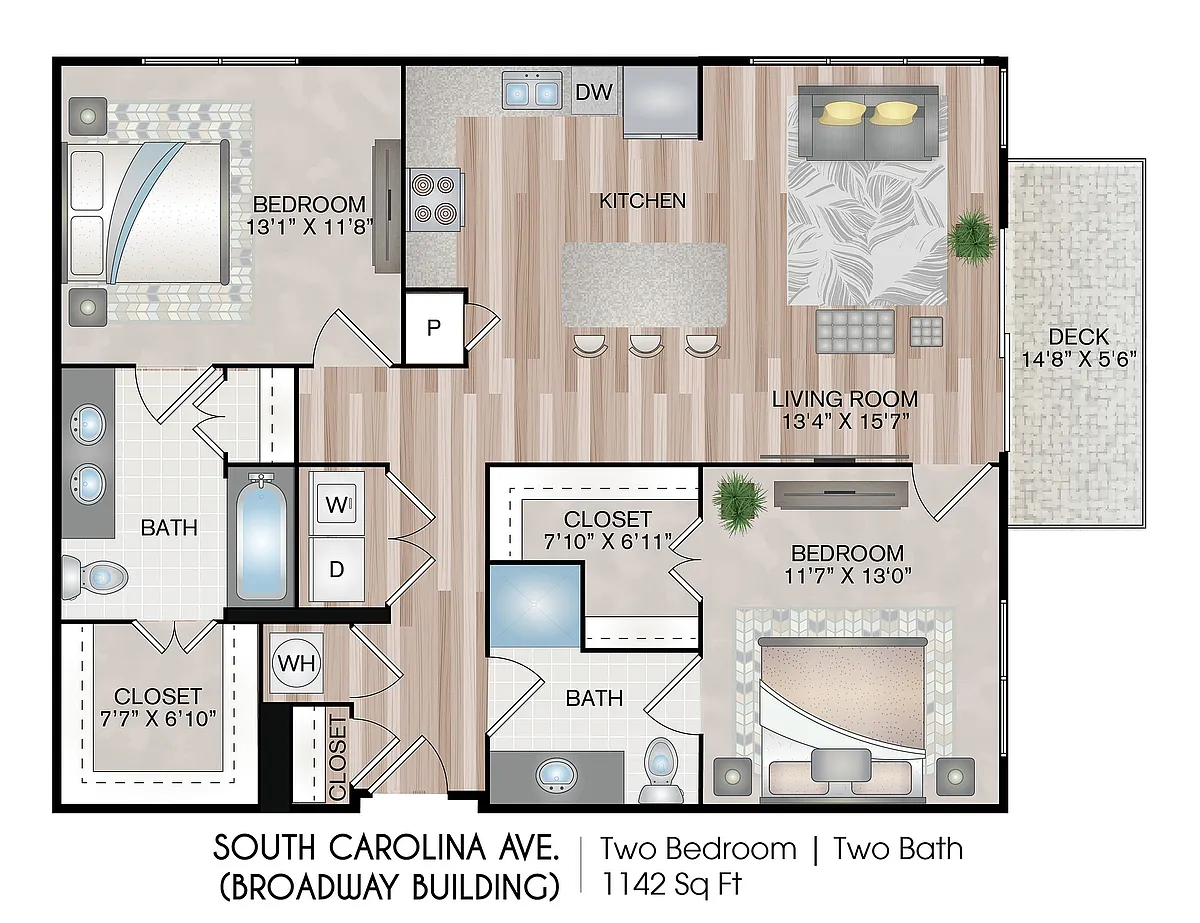 Floor plan South Carolina Ave (Broadway Building)