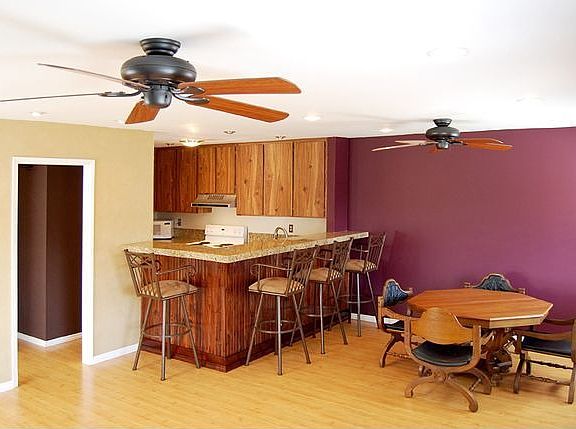 Living room and kitchen view