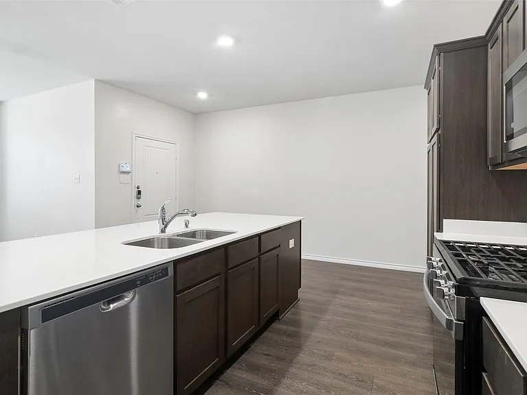 Ample cabinet space with large pantry