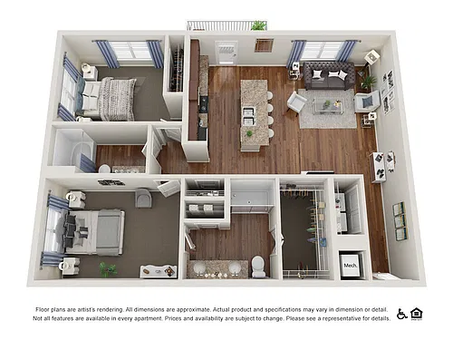Floor plan B4.2 - 2x2
