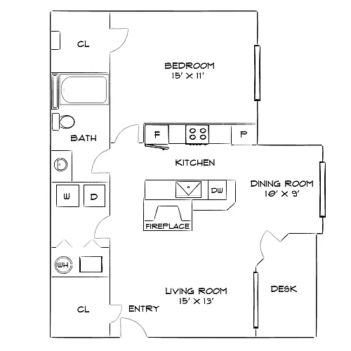Floor plan Design 1B