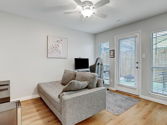 Office, Bedroom, Guestroom, Yoga room, study...a private space to make your own. Enjoy the abundance of natural light. Outdoor living space is just outside. All bedrooms/closets have had carpet removed and luxury vinyl wood like flooring installed in