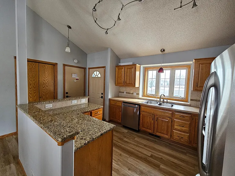Kitchen and entry