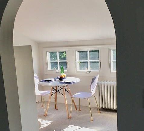 Dining Area from Livingroom Arched Doorway