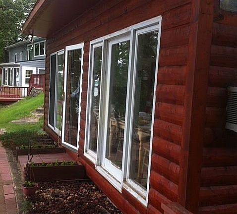 Lots of windows in front 