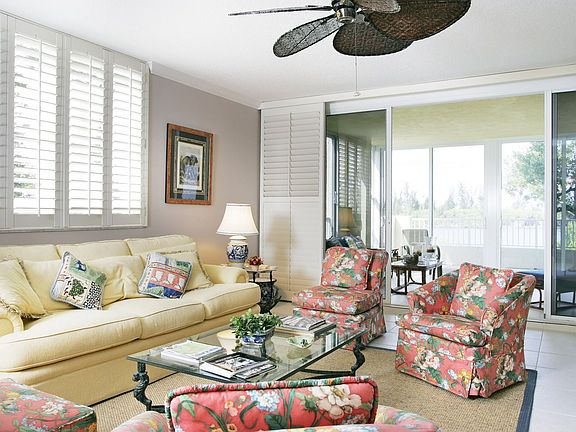 Open Living room with views of the River and Lake