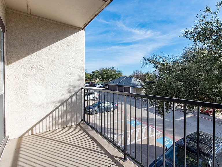 Private balcony with scenic community views