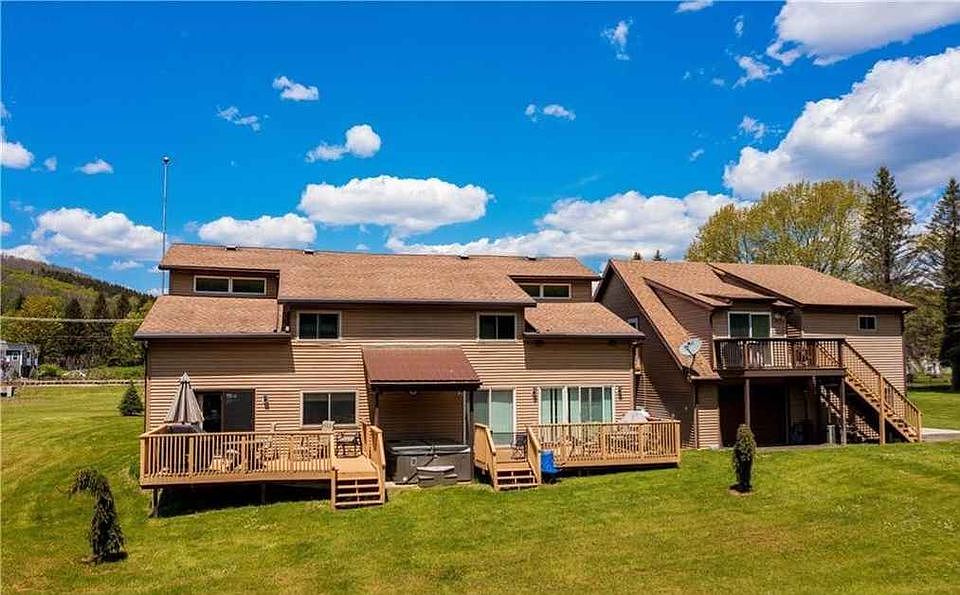 Rear deck overlooking the creek