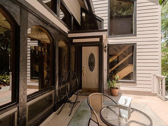 Front entrance and patio