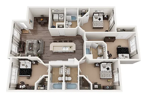 Floor plan D2 Floor Plan (Toulouse)