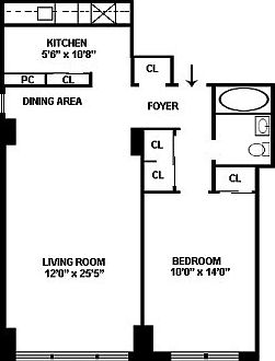 2nd image of 245 E 35th St APT 4C