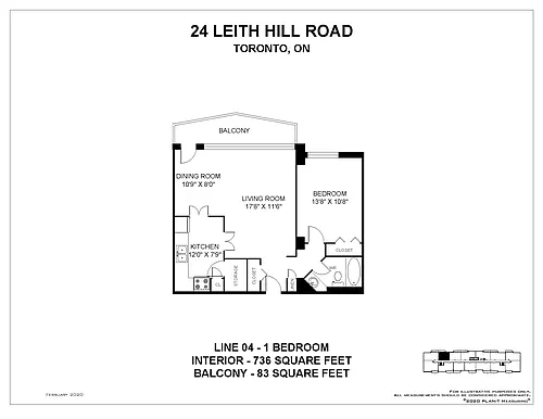 Floor plan 1 Bedroom