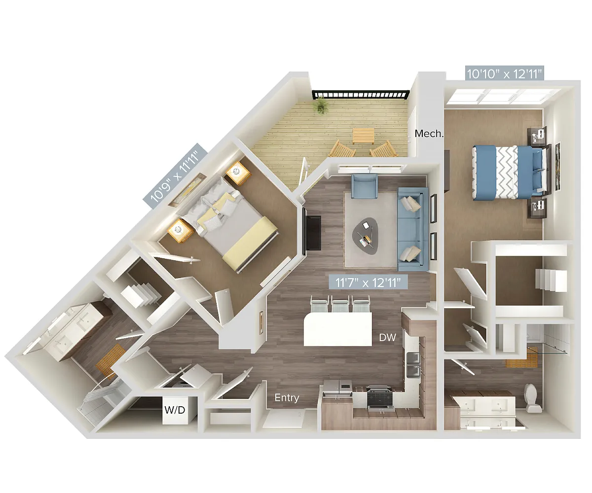Floor plan B3-305-402