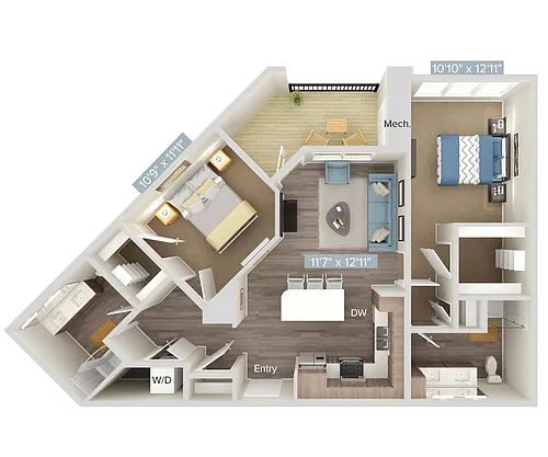 Floor plan B3-305-402