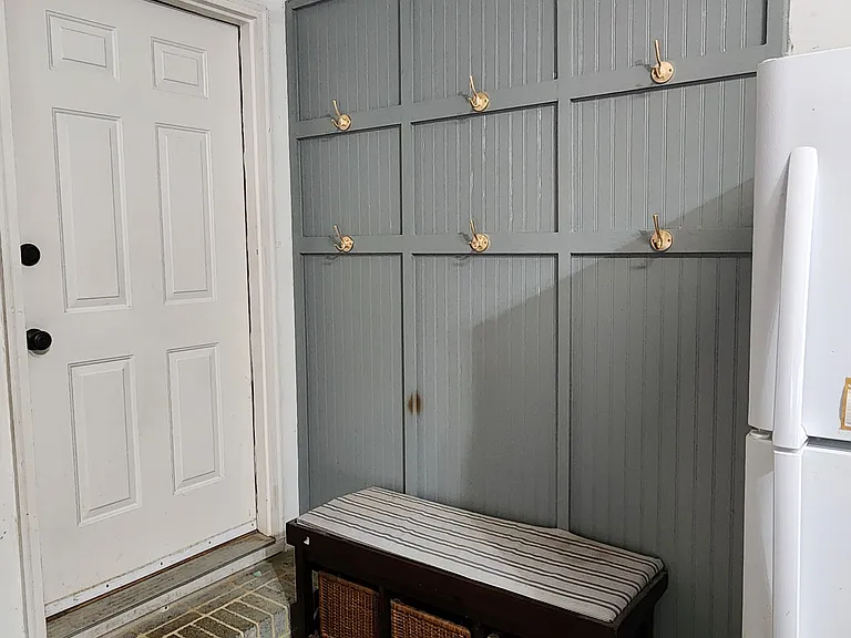 Entrance from garage.