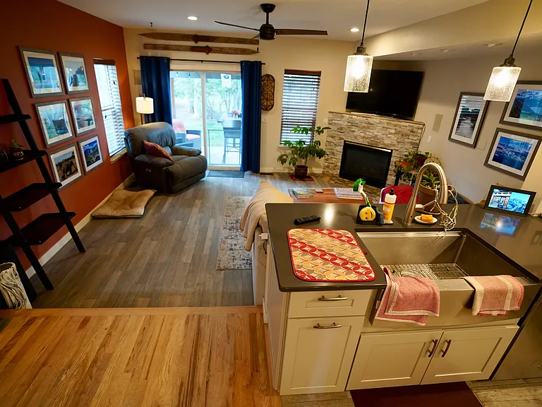 Kitchen & Living Room