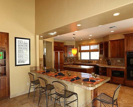 Kitchen Opens to Family Room