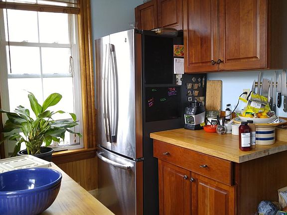 Butcher block prep counter