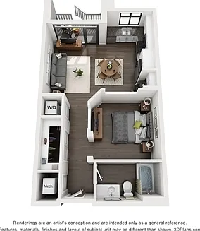 Silk (A6) floor plan Ellison On Broad