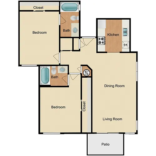 Floor plan Plan D