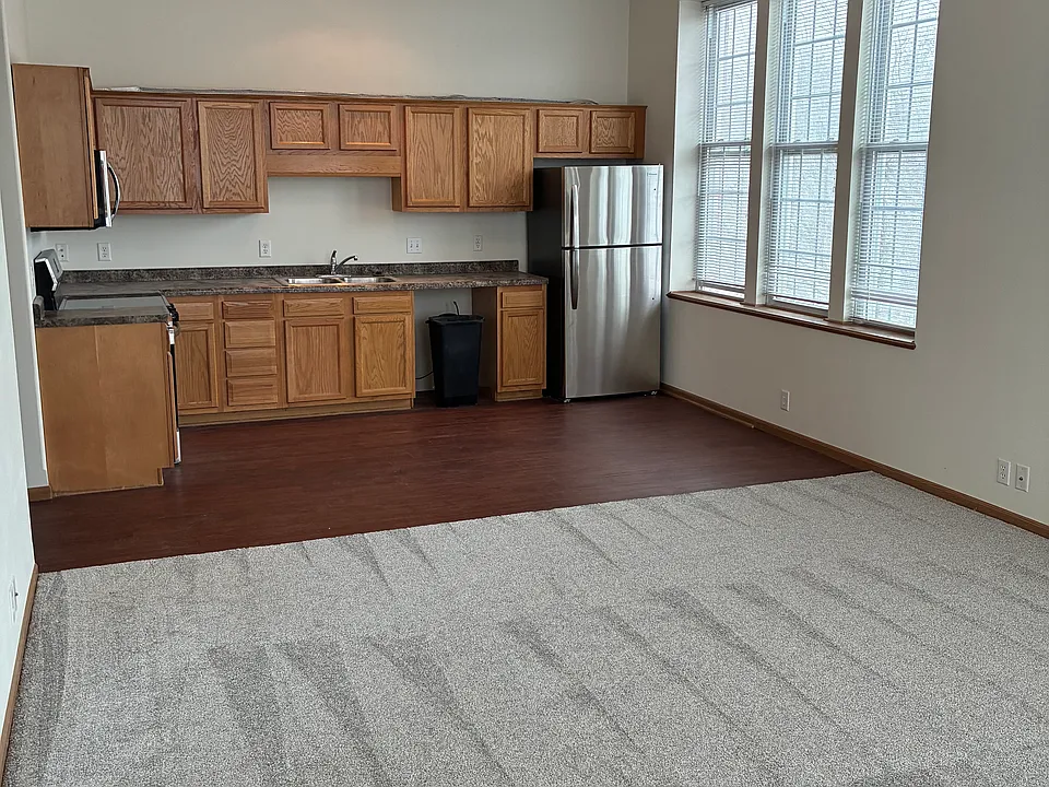 Kitchen/windows from living room.