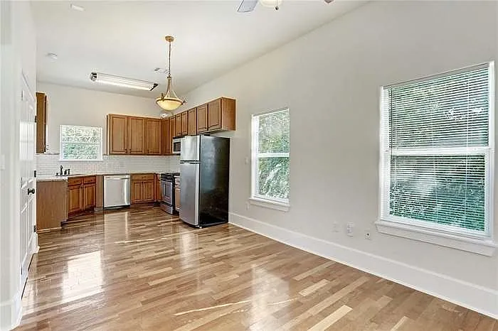 Kitchen and living area