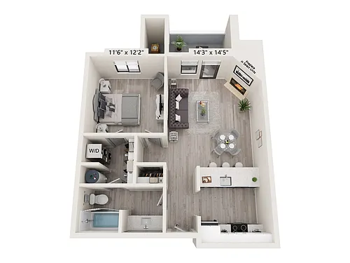 Floor plan A1 Renovated