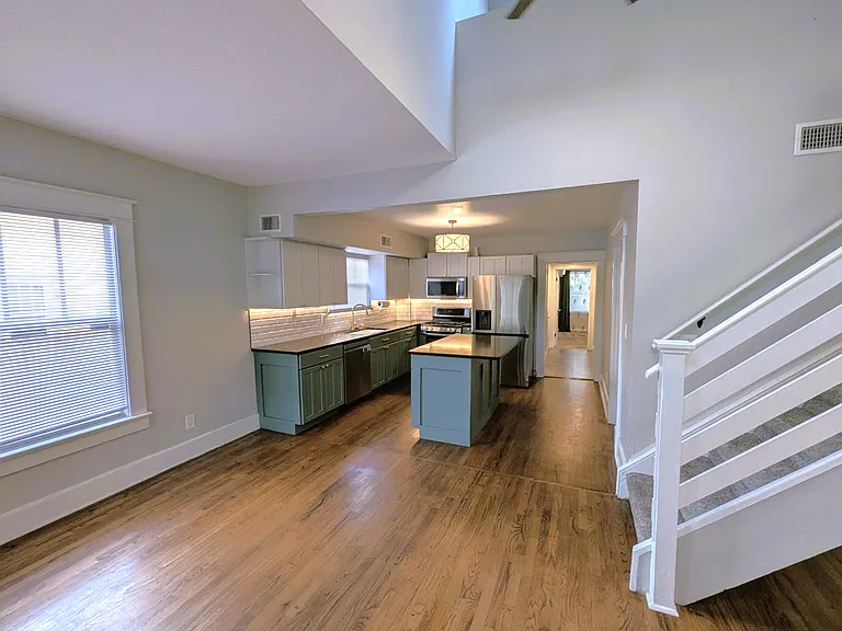 Entry, Living Room and Kitchen