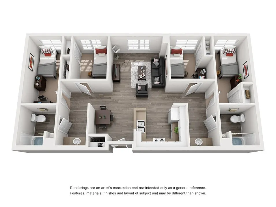 Floor plan 4X2