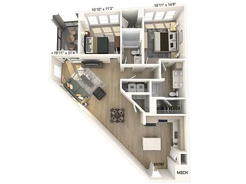 Floor plan B6-1223