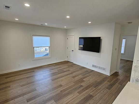 Living room with 65" LED TV