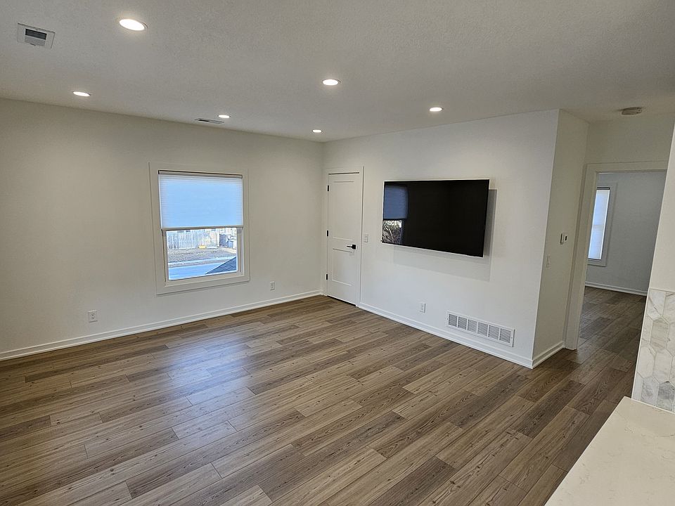 Living room with 65" LED TV