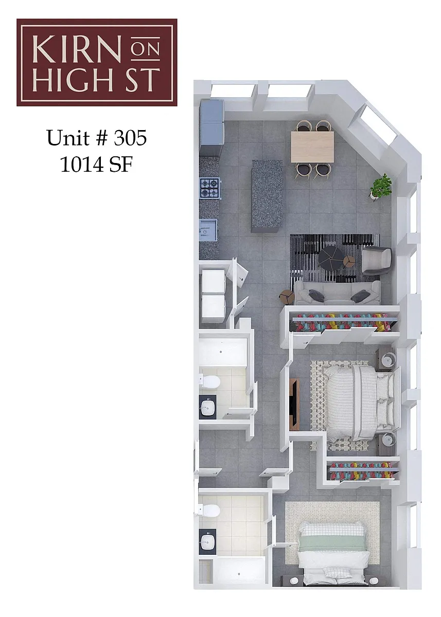 Floor plan Kirn on High Street 305