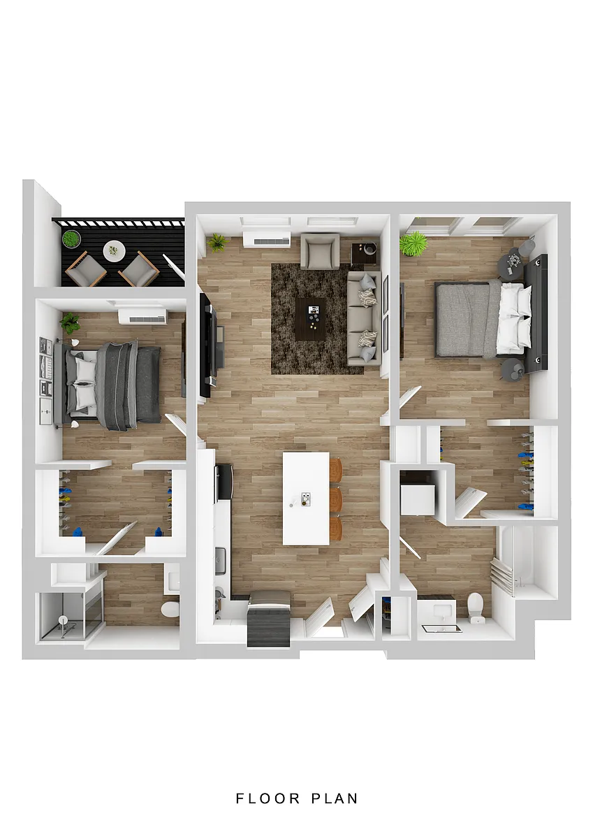 Floor plan Cascara - 2 Bed B