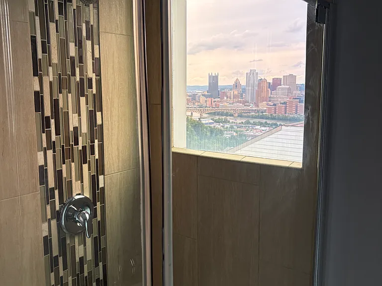 Window out of Master shower