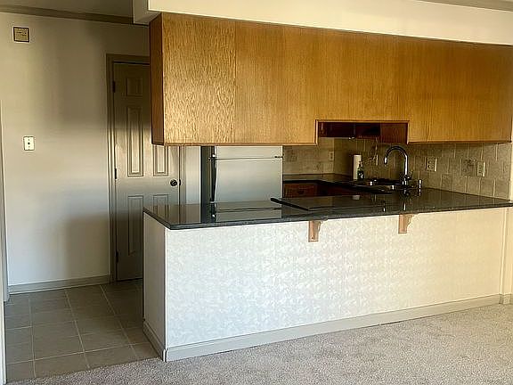 Kitchen open to dining