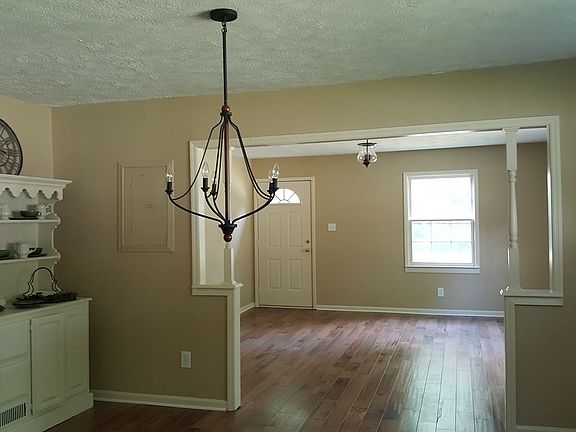 Open Family room, kitchen and dining room