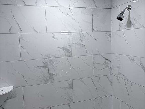 Newly renovated master bath