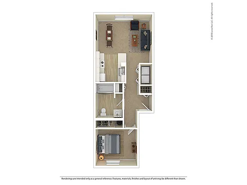 Floor plan 1X1