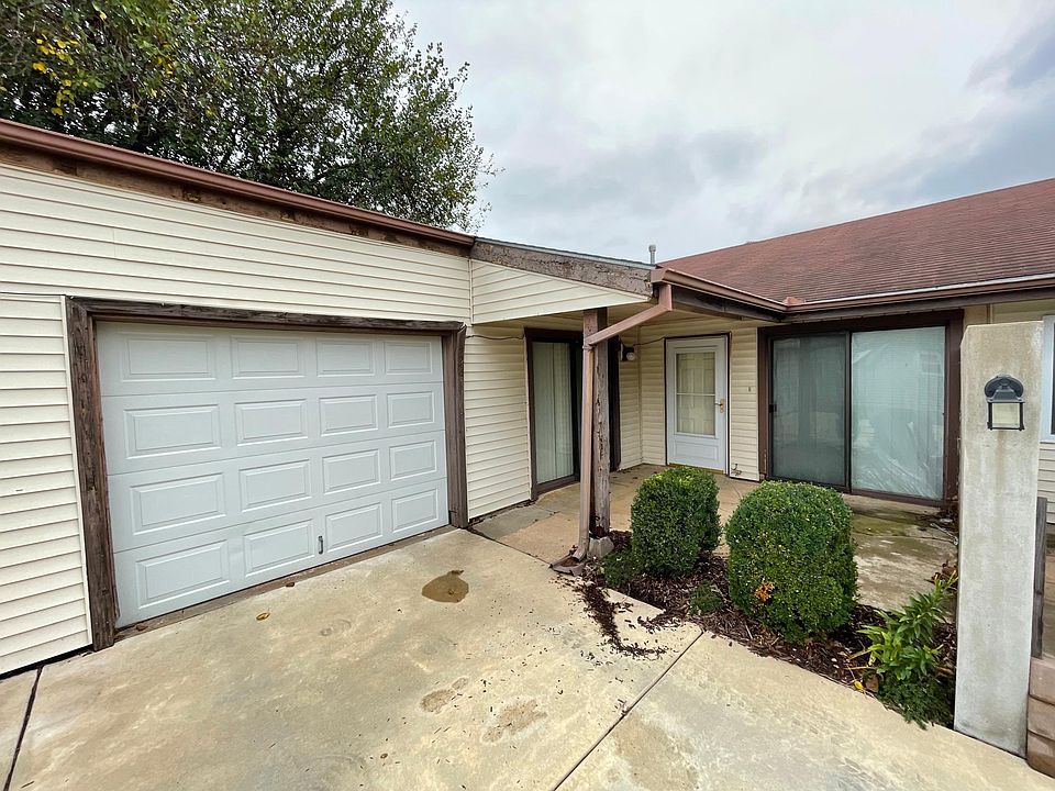 Front Patio and Attached Garage