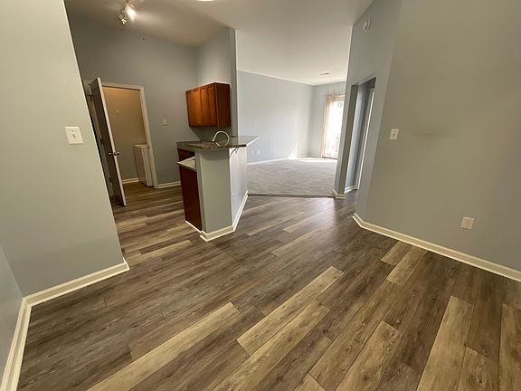 View from dining room to living room.